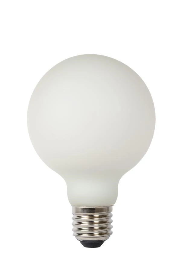 Lucide G80 - Ampoule filament - Ø 8 cm - LED Dim. - E27 - 1x8W 2700K - 3 StepDim - Opalin - UIT